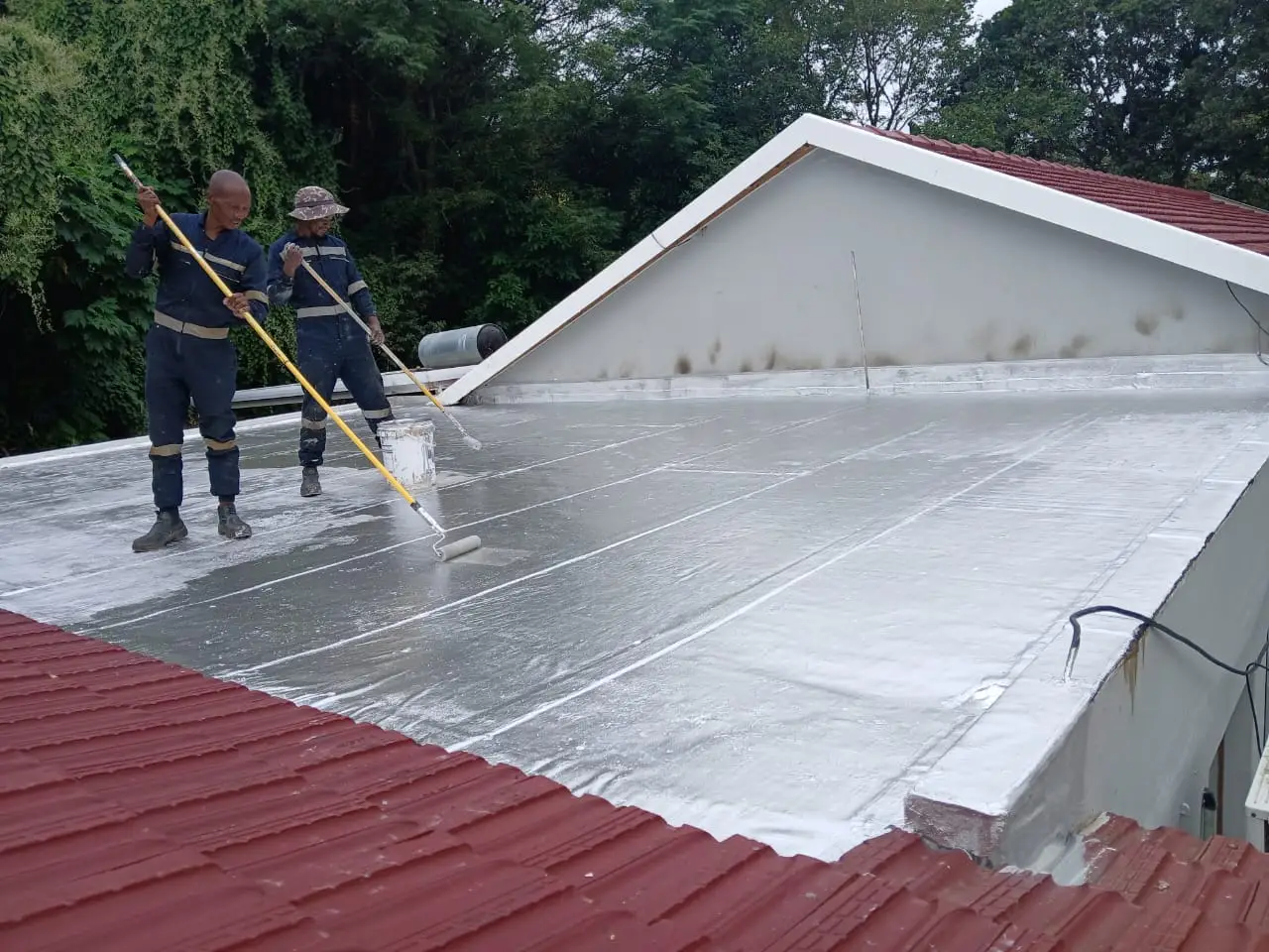 Liquid waterproofing applied to coastal property in Durban