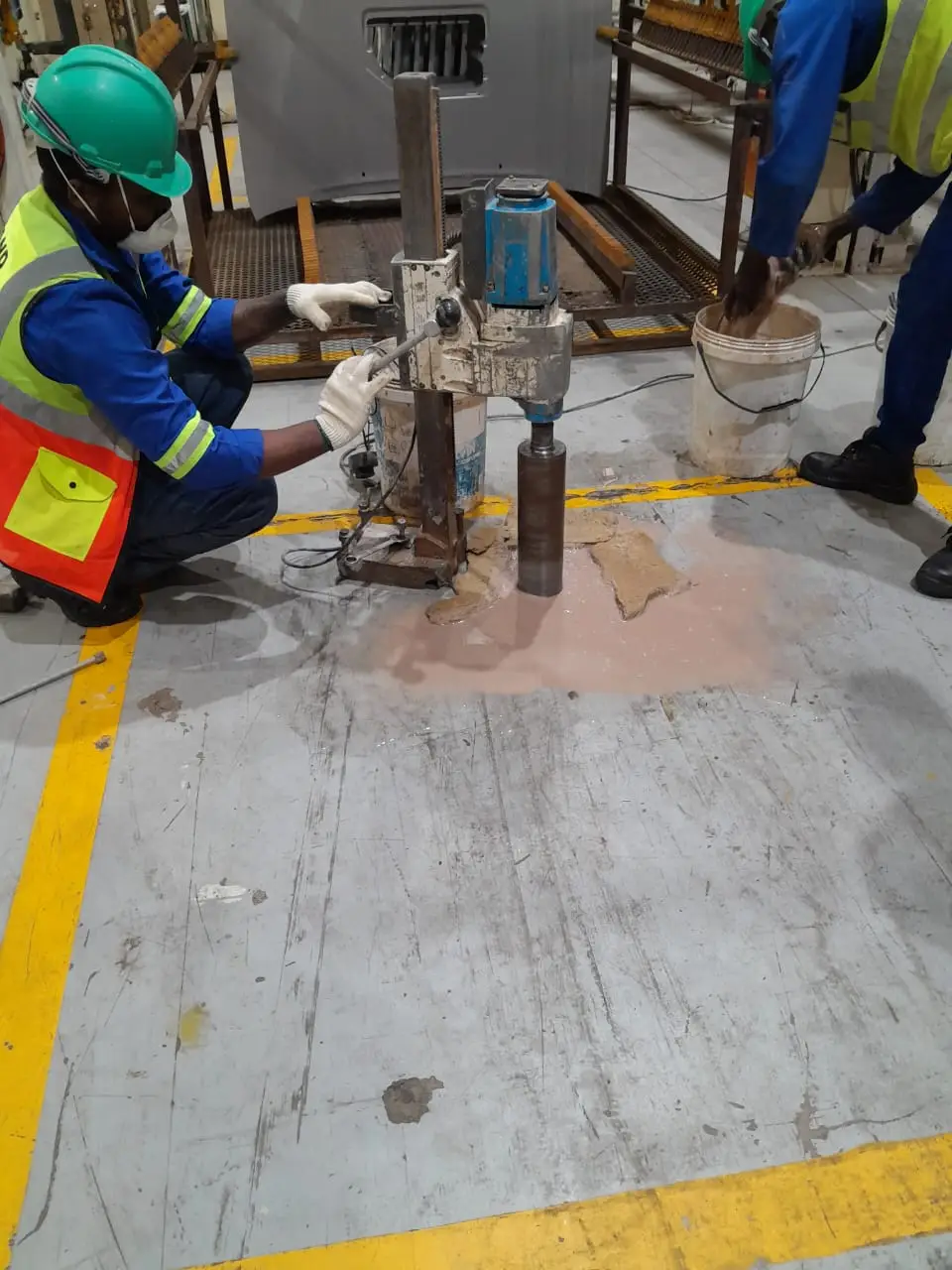 Core drilling for electrical conduit in Durban
