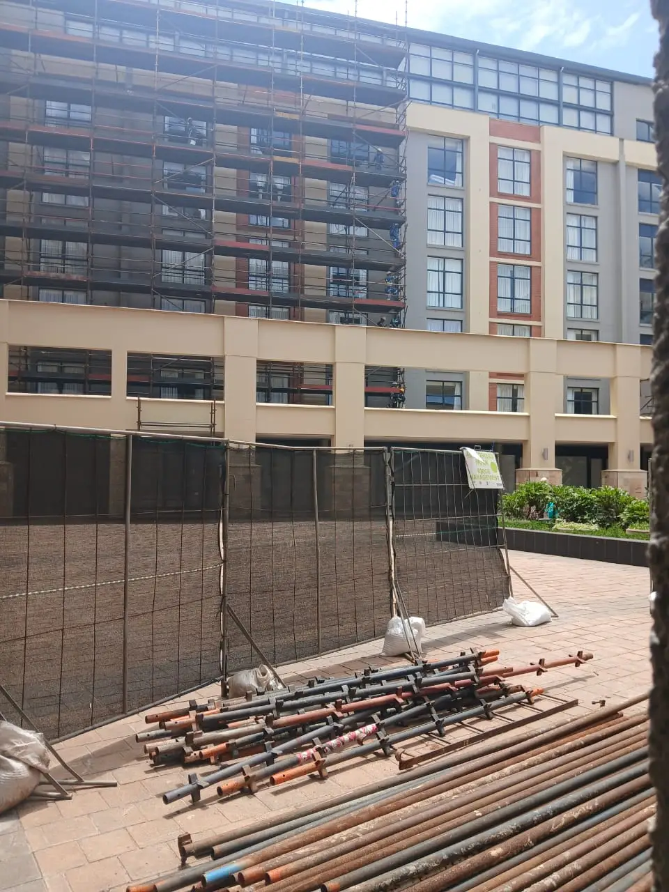 Torch-on waterproofing on commercial balcony in Durban